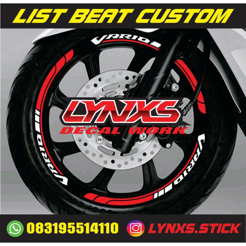 list velg Vario 150custom