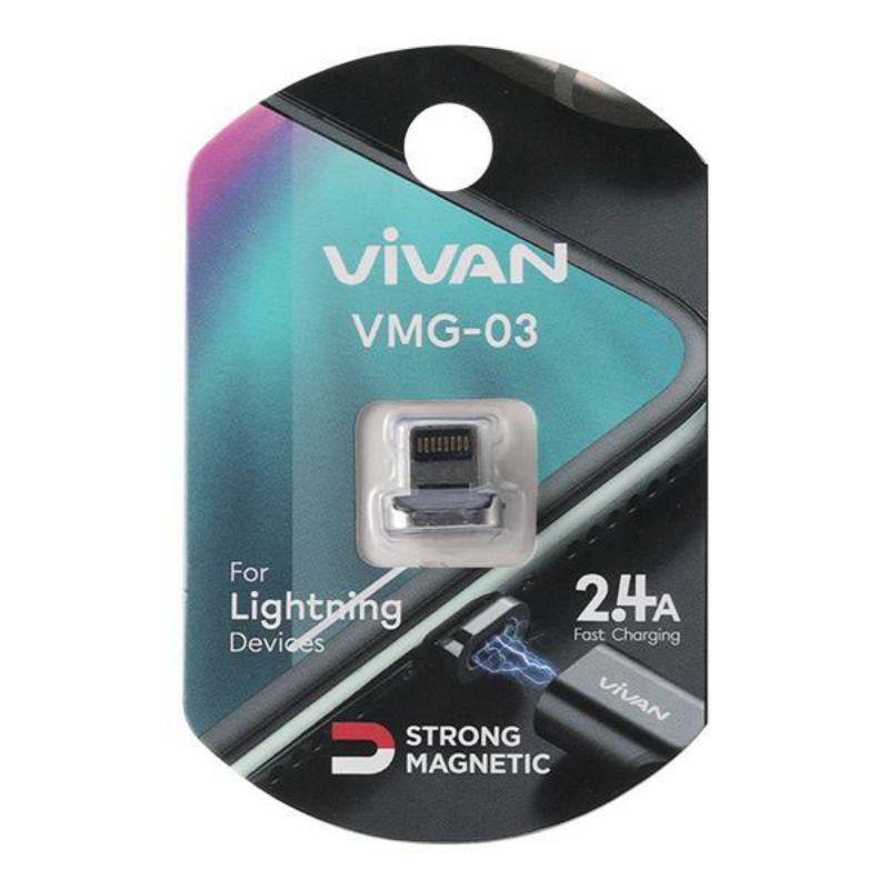 Vivan VMG-03 VMG03 Kepala Lightning iPhone iPad Magnetic Kabel Magnet Head ORIGINAL