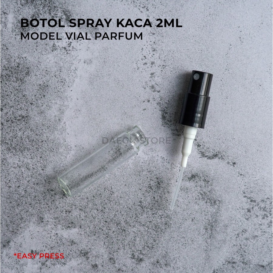 Botol Vial 2ml Perfume Sample / Botol Spray Pump bahan Kaca