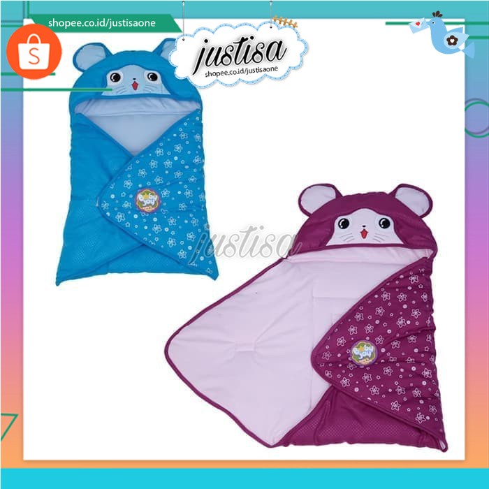 Promo !! BABY JOY SELIMUT SERIES MELODY BJB5004 - Selimut Bayi Topi Baby Joy Blanket BJB 5004 melody Series