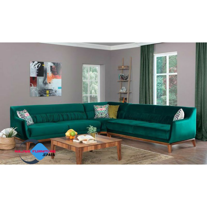 SOFA TAMU MODEL L SOFA MINIMALIS
