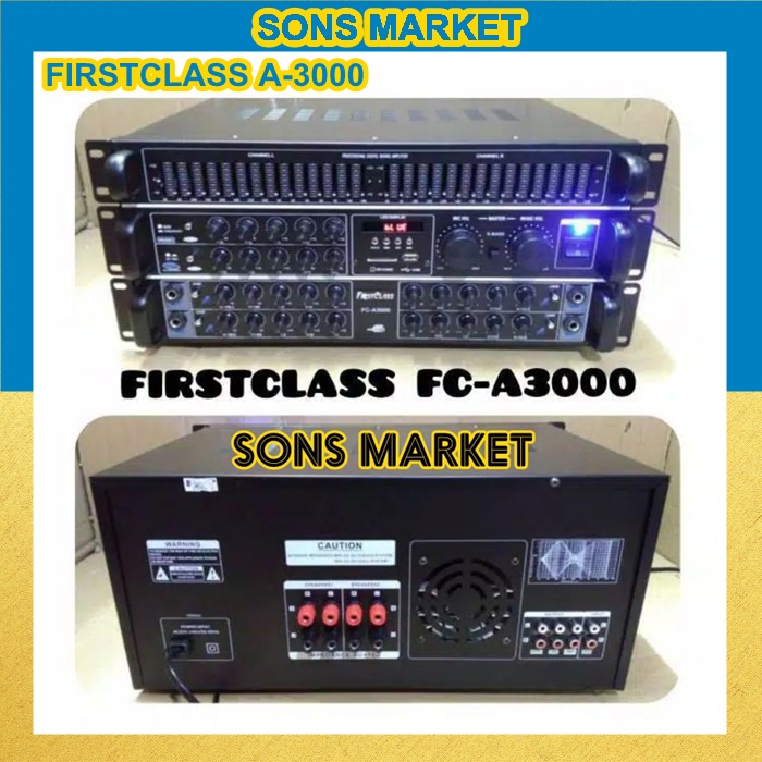 Power Amplifier FIRSTCLASS FC A 3000 power ampli FC A-3000 fc a3000