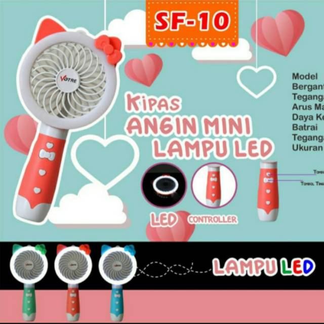 Votre Kipas Angin mini lampu led SF - 10