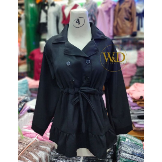 Blouse Atasan Kemeja Wanita Casual Murah Baju Polos Korean Style Basic fashion Muslim Hijabers 0100