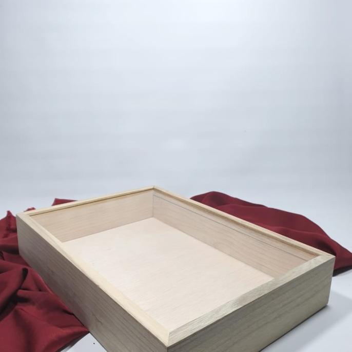 

[COD] Kotak Kayu Sliding Akrilik Custom 32 x 22 x 5 [COD]