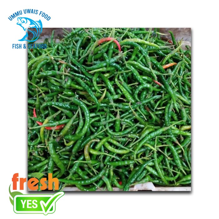 

Cabe Keriting Hijau Segar - 500 Gram