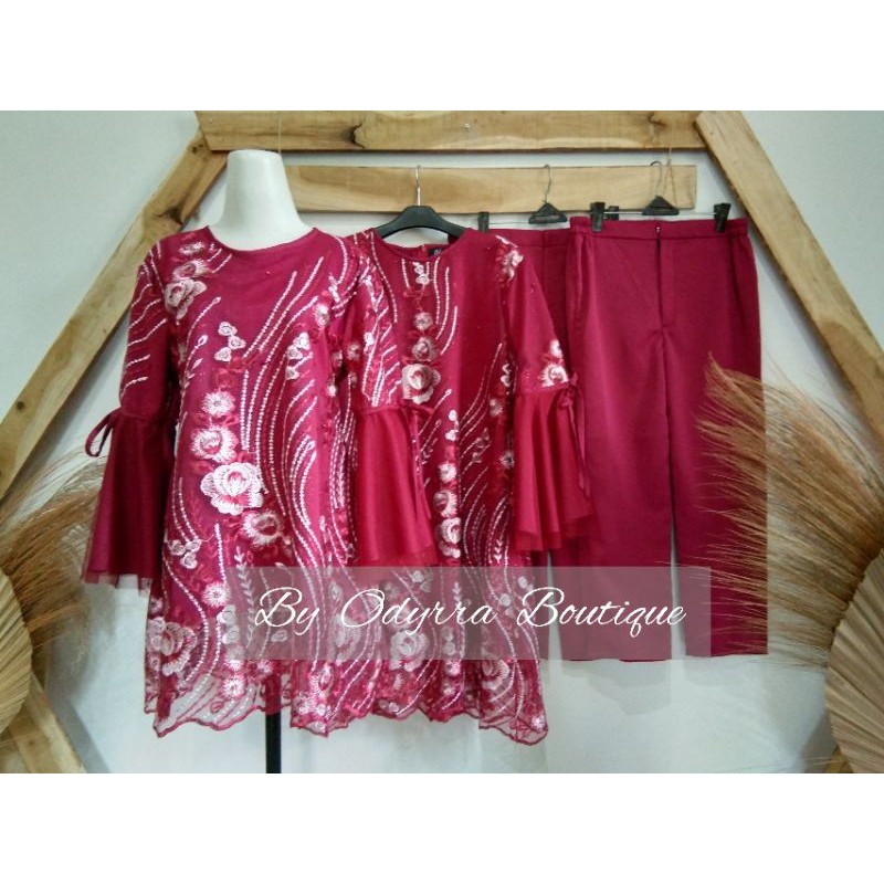 Couple Set Celana Brukat Keluarga