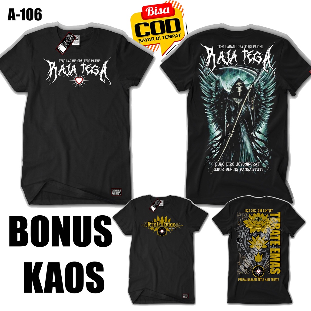 KAOS PSHT RAJA TEGA TERBARU BONUS KAOS