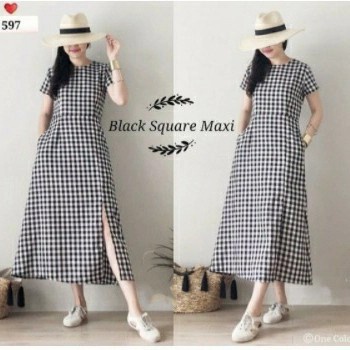 Baju Dress Wanita Remaja Trendy Kekinian Terbaru Gaun Modis Pesta Natal Imlek Mewah Style Ala Korea 