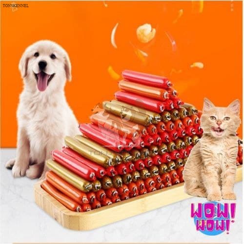 Makanan Kucing Snack Kucing Camilan Sosis Kucing Anjing Murah HALAL TONSKENNEL