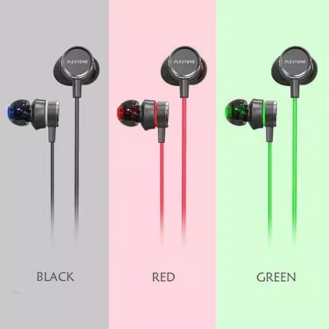 (Bisa COD) Headset Gaming PLEXTONE G20 In Ear Monitor Earphone Stereo with mic super bass