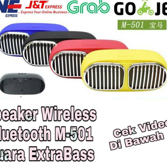 SPEAKER BLUETOOTH M-501 BT PORTABLE SUPER BASS