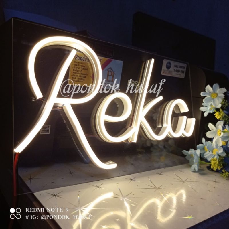 Neon Flex Sign Custom  Lampu Hias