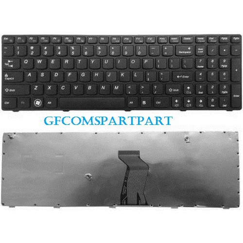 Keyboard Lenovo G570 G575 G580 G585 G580A G585A Black Frame