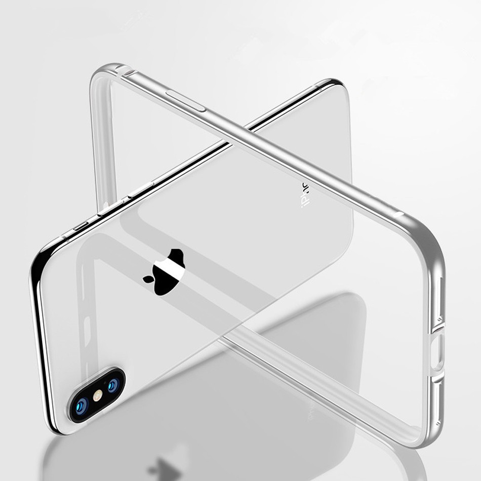 Case Bumper Bahan Aluminum Metal Untuk iPhone 11 Pro Max 7 8 plus X XS Max XR SE3 SE2