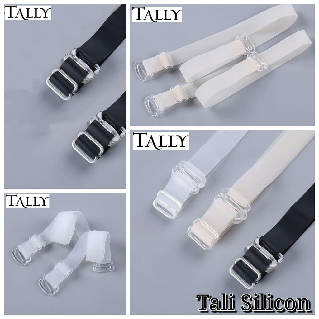 Tali BH Bra Silicon Bening Asli Tally