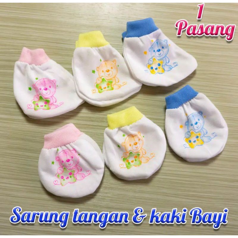 Kaos Tangan Kaos Kaki Bayi 1 set