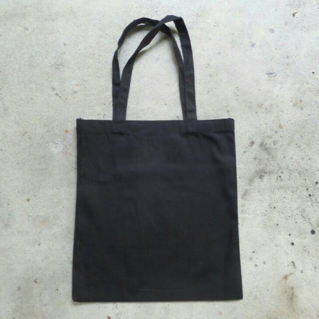 Totebag | tote bag | goody bag canvas drill polos resleting 36cm x 42cm