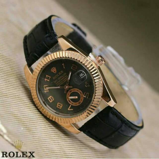 JAM TANGAN CEWEK/WANITA ROLEX KULIT TAHAN AIR ELEGANT HARGA BERSAHABAT...