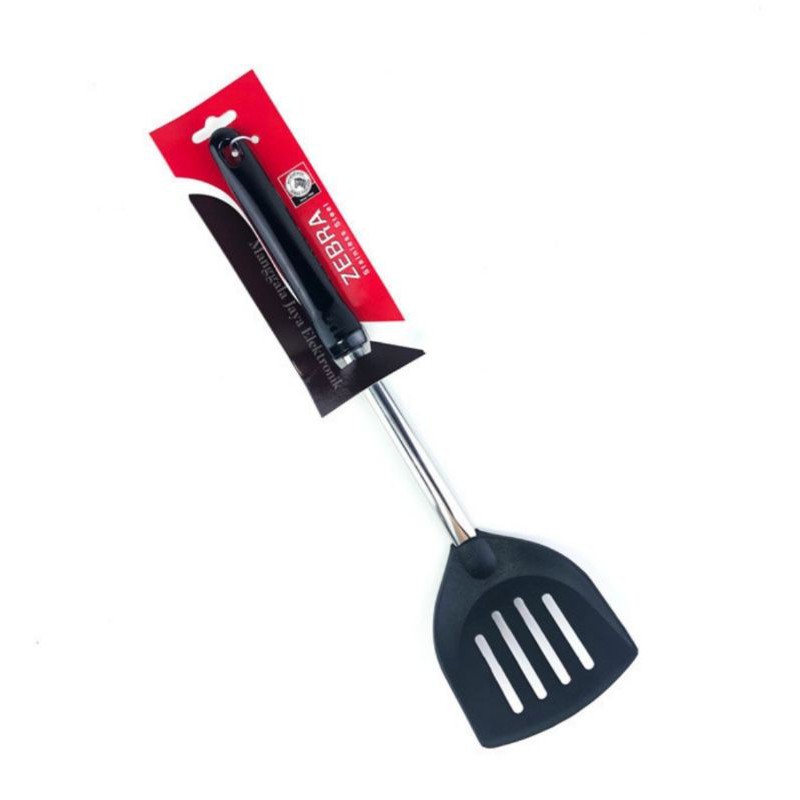 Spatula Nylon ZEBRA 104111 Slotted Turner - Sutil Lubang