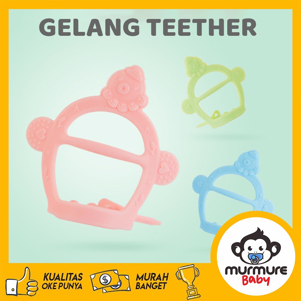 MURMURE.BABY | TEETHER BAYI / TEETHER GELANG / SARUNG TANGAN BAYI TEETHER BPA FREE / GIGITAN BAYI BENTUK GELANG / BRACELET TEETHER GB004