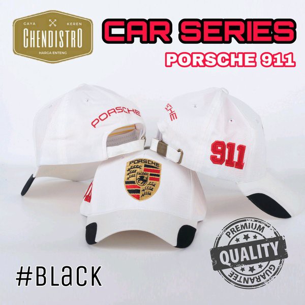 BARU   Topi Baseball Import PORSCHE-911 Formula1 Series White