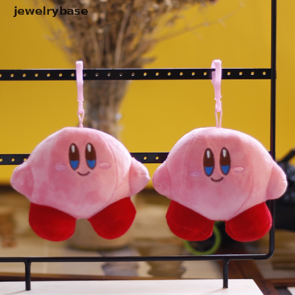 (jewelrybase) Gantungan Kunci Bentuk Kartun Kirby Bahan Plush Untuk Anak-Anak