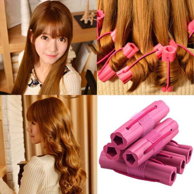 hair curler magic curler magic curly alat penggeriting rambut alat curly bahan spons