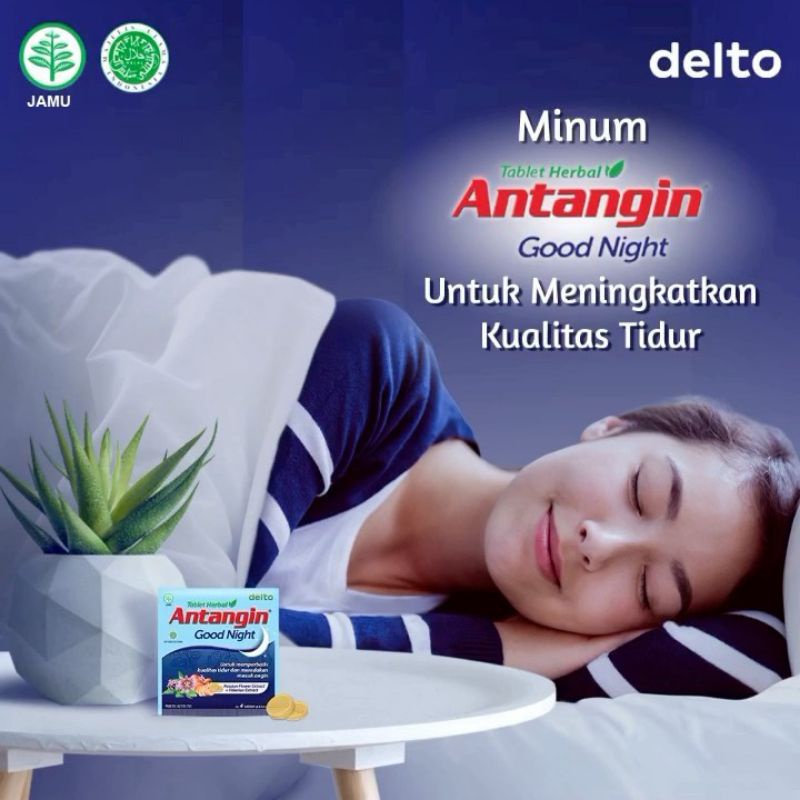 Antangin good night isi 4 tablet herbal obat tidur