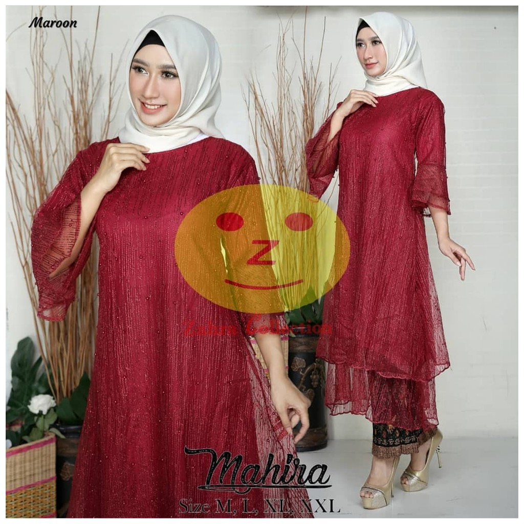 SET TUNIK MUTIARA GLITER MAHIRA