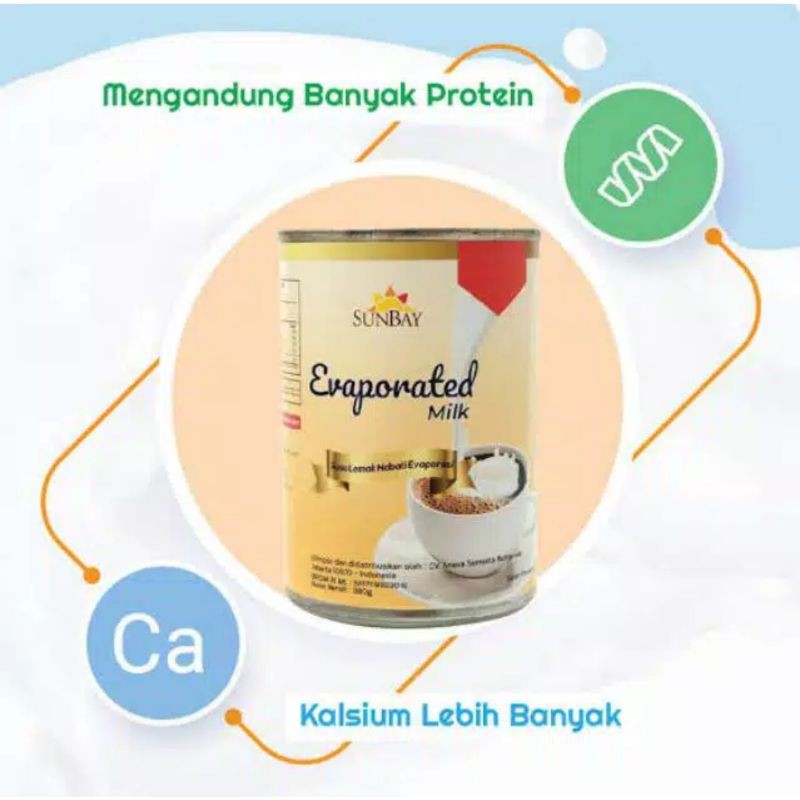 

Susu Evaporasi Sunbay /Sunbay Evaporated Milk 380 gr