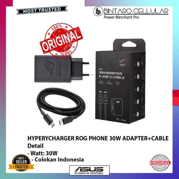 Hypercharger Charger 30W ASUS ROG PHONE 2 ORIGINAL FAST CHARGING