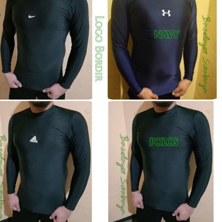 [KODE PRODUK Z9Rjk8236] Manset Baselayer Panjang Lycra Terbaik Long Sleeves Pria Wanita Big Size Jum