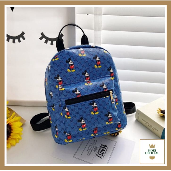 [COD] Tas Ransel Mini MICKEY MOUSE Tas Kecil Wanita Ada Slot Tablet Korean Style Bagpack Murah HokiOfficial