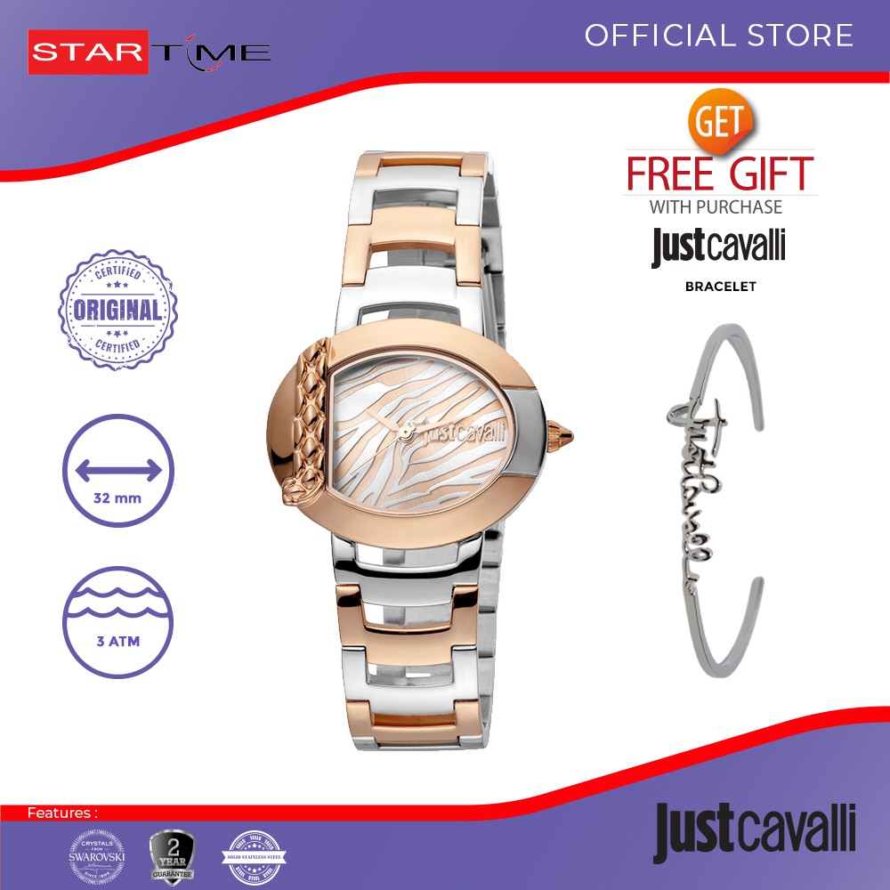 Jam Tangan Just Cavali Jam Tangan Wanita JC1L109M0085 Original