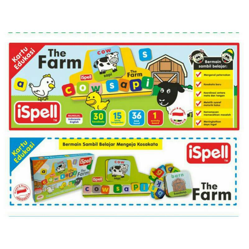 Puzzle Edukasi I Spell The Farm