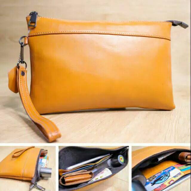 Hand Bag kulit Asli Pria wanita