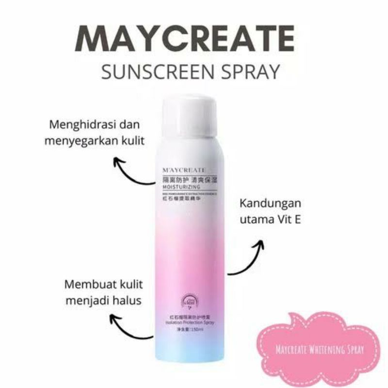 Maycreate Moisturizing Spray Gather Beauty 150 ml | Original Bisa COD