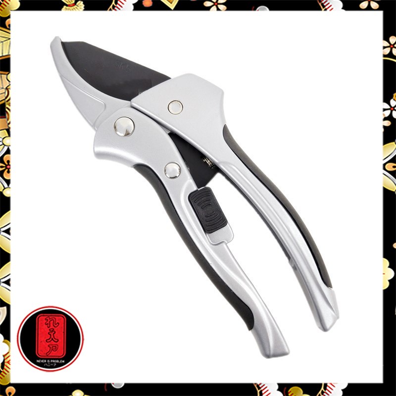 Gunting Taman Ranting Tumbuhan Bunga Garden Pruning Scissors - SKS-6 - Silver