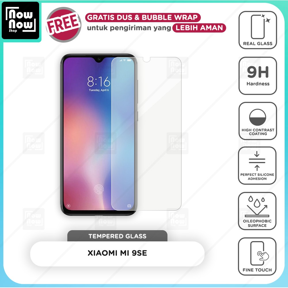 Tempered Glass Anti Gores Xiaomi Mi 9 SE Screen Guard Protector 9H Kaca Temperglass Mi9 SE