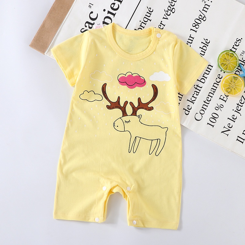 PGT - Romper Bayi Laki-Laki/Perempuan Lengan Pendek Tulisan Baby Jumper Pakaian Bayi