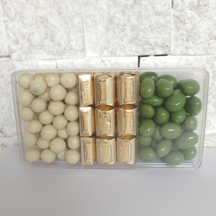 

Coklat Lebaran - Parsel Lebaran Coklat Delfi Almond Greentea, Treasures, Choco White