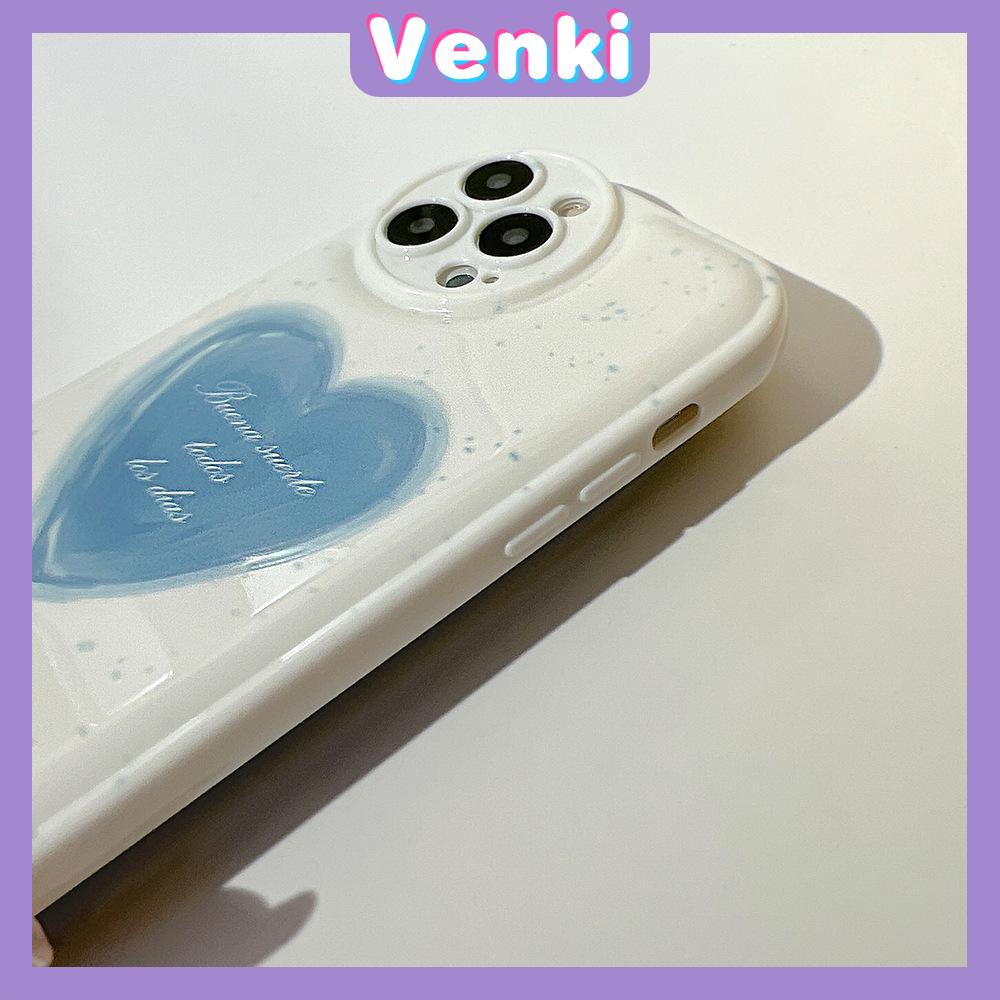 iPhone Case Silicone Soft Case Airbag Shockproof Protection Camera Blue Heart Dot Cute Compatible For iPhone 11 Pro Max 13 Pro Max 12 Pro Max 7Plus xr XS Max