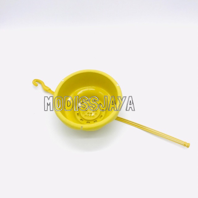 Pot bunga plastik gantung kuning