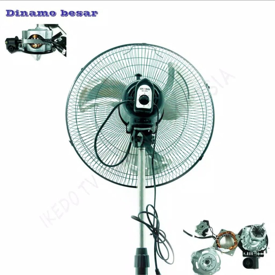 Kipas angin 3in1 besi 18" angin kencang murah IKEDO KS-318
