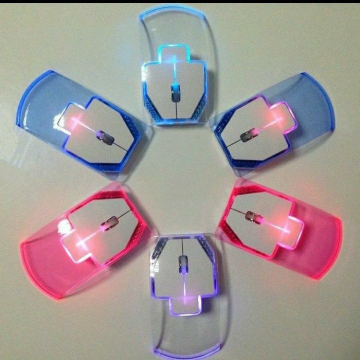 Mouse Wireless transparan colour WIRELESS