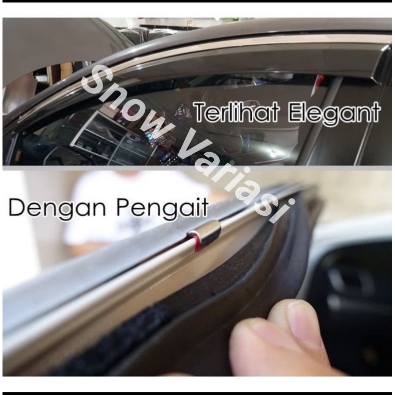 Talang Air Injeksi Mitsubishi Pajero Sport 2016 Lis Stainless