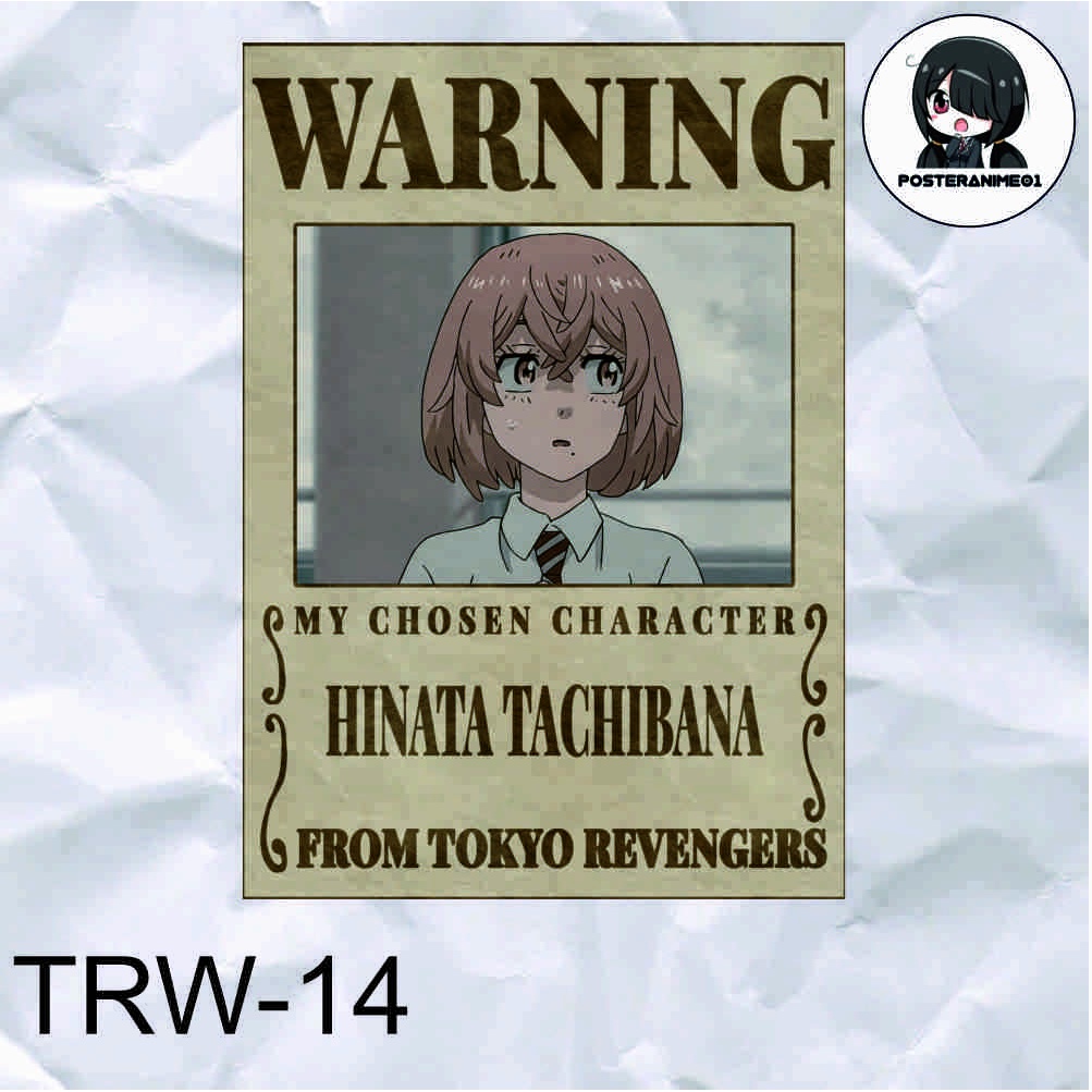 Poster Anime Tokyo Revengers | Poster Anime Tokyo Revengers Warning Aesthetic | DRAKEN | MIKEY | TERLENGKAP-14.HINATA