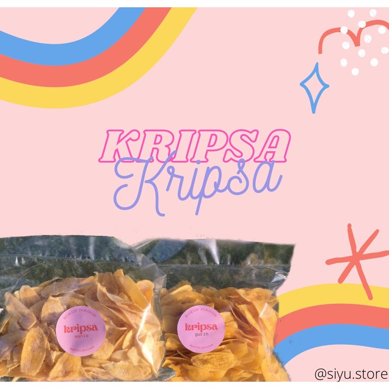 

KRIPSA Keripik Pisang Manis Gurih Asin | SIYUSTORE