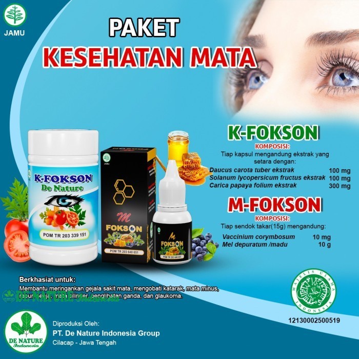 Obat Tetes Mata Buram K-Fokson Sebelah Tradisional Herbal Vitamin